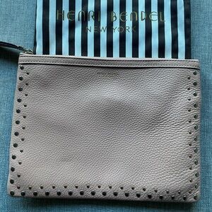 Henri Bendel Nude color Studded Clutch